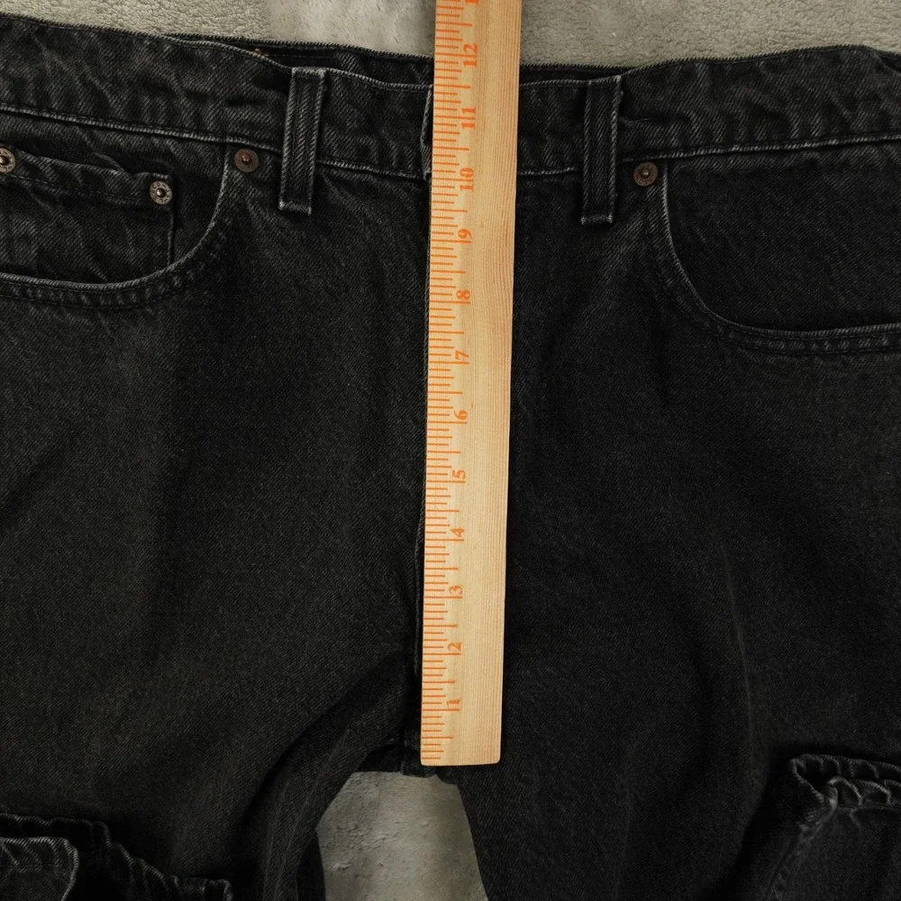 Levi's Vintage 90s 550 Relaxed Fit Tapered Leg Jeans Men's 33x32 Black USA Made